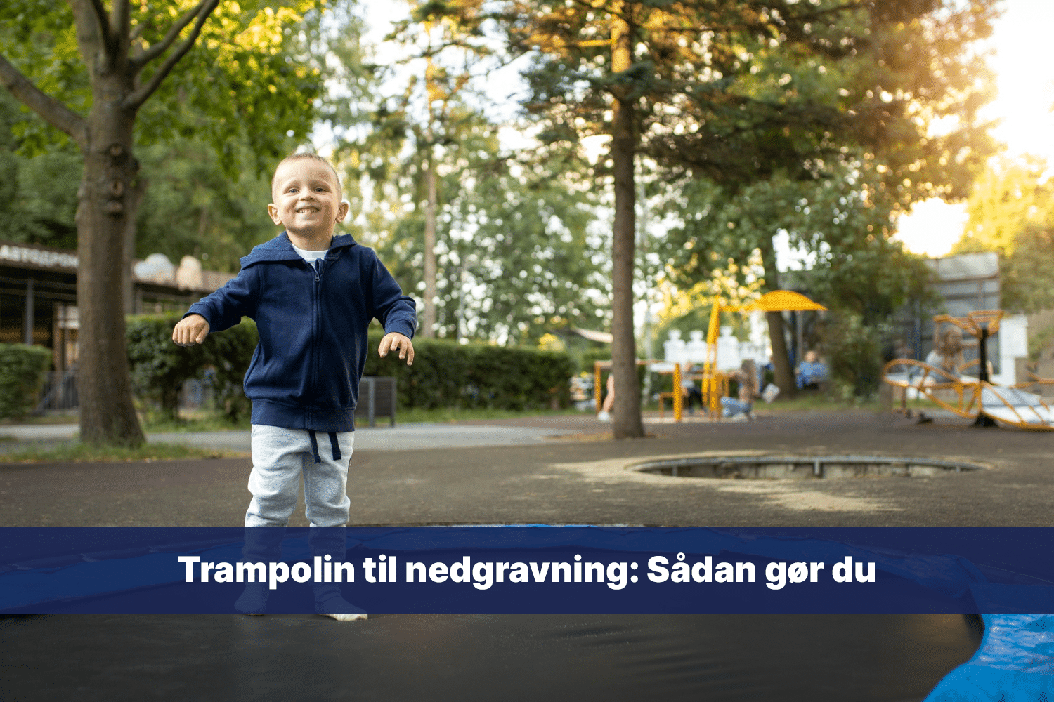 trampolin til nedgravning